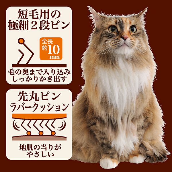 W21421／JAN4903588214219の公式説明資料：先丸ピンとラバークッション。短いピンの仕様も確認