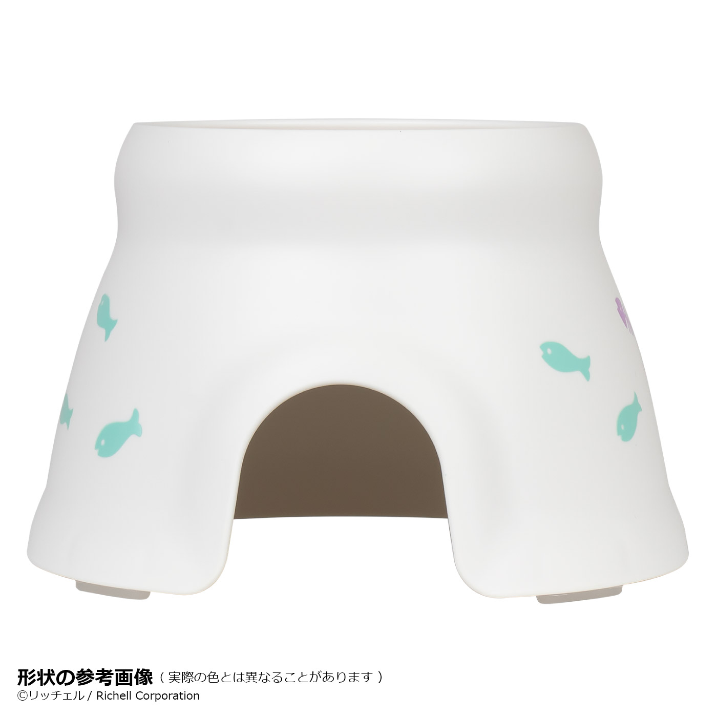 成猫用S058998:背面側の形状参考画像とゴム脚